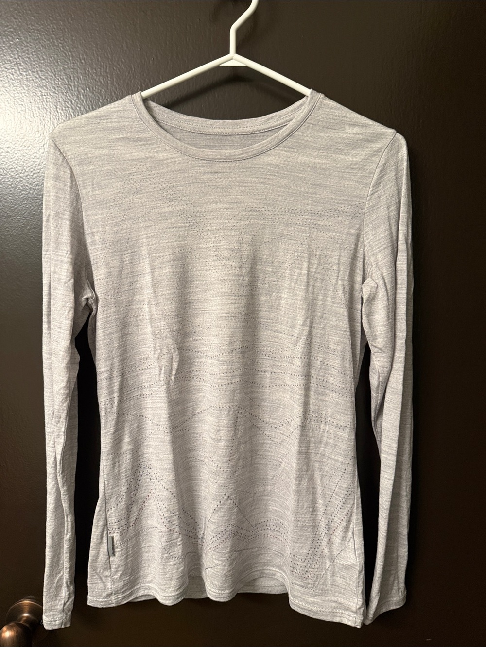 Icebreaker Women's/Unisex Long Sleeve Crew Tee - Light Gray